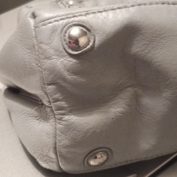 Coach gray Leather Satchel with Silver Hardware - Picture 13 of 16